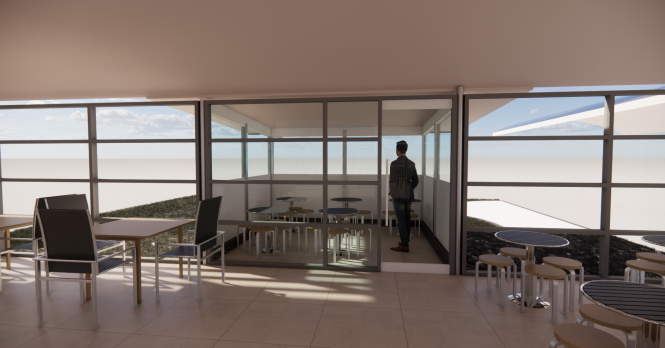 Observation Area Smokers Area